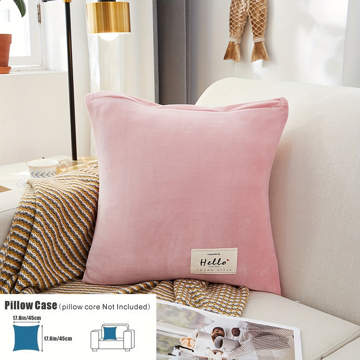 Velvet divan qopqog'i qishda issiqlik, changga chidamli, elastik, to'liq qamrov, sirpanishga qarshi, mushuk chizishiga chidamli