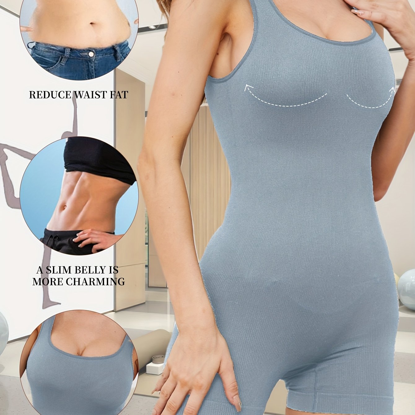 Plus Size Women's Seamless High Waist Body Shaping Corset Pink Medium Stretch