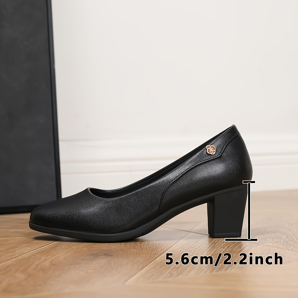 Women's Square Toe Metal Buckle Flat Shoes All Match Fashionable