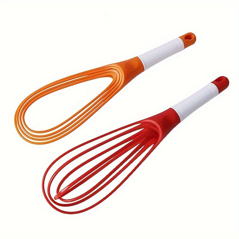 Multifunctional Collapsible Balloon and Flat Whisk for Kitchen and Home