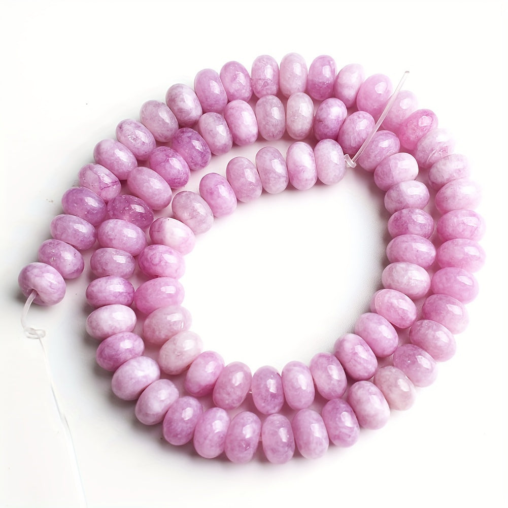 Natural Stone Beads 5x8mm Oval Aquamarine and Angelite Spacer Beads for Jewelry Making 70 Pieces