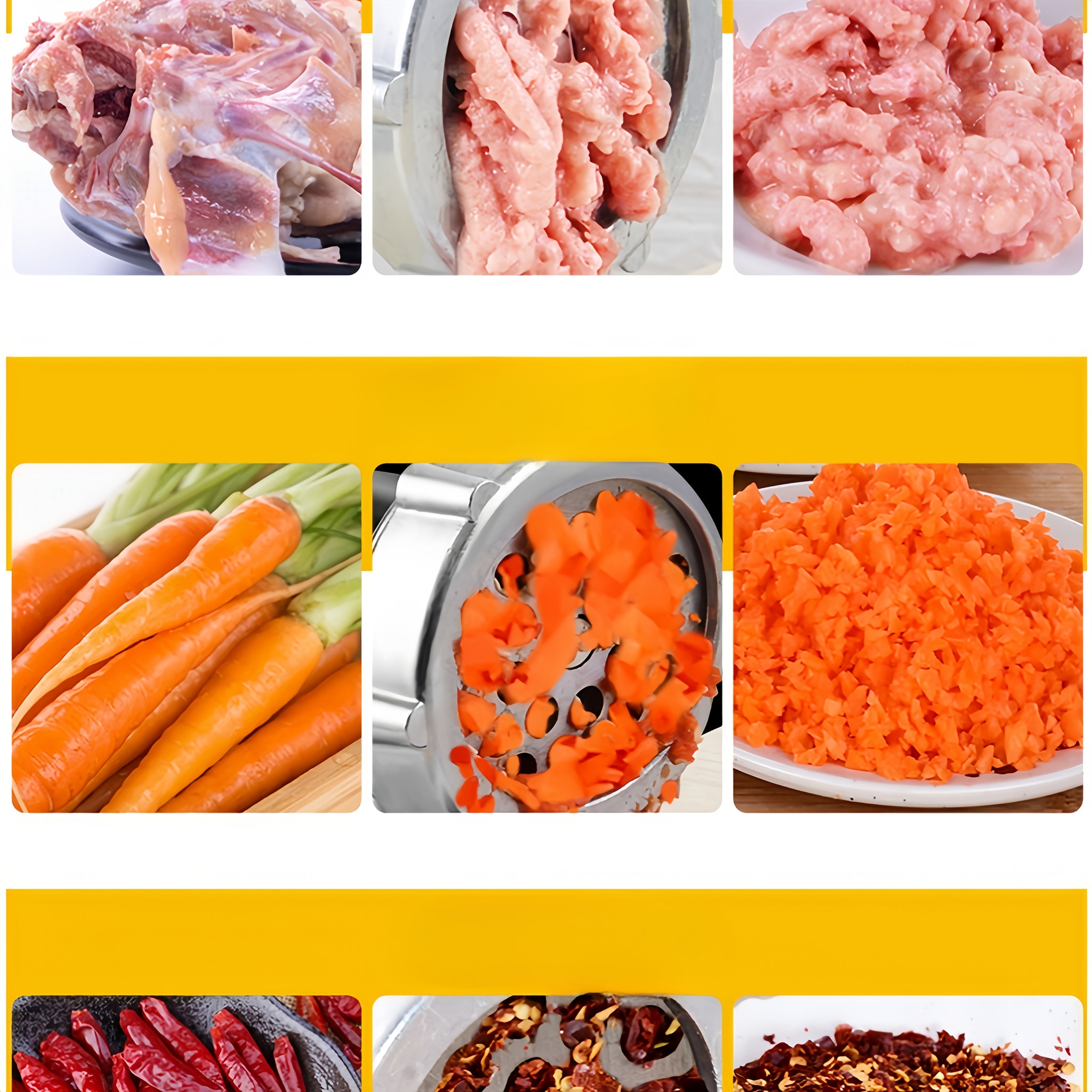 Manual Meat Grinder S-Shape with Table Clamp Aluminum Alloy Kitchen Tool for Grinding Vegetables