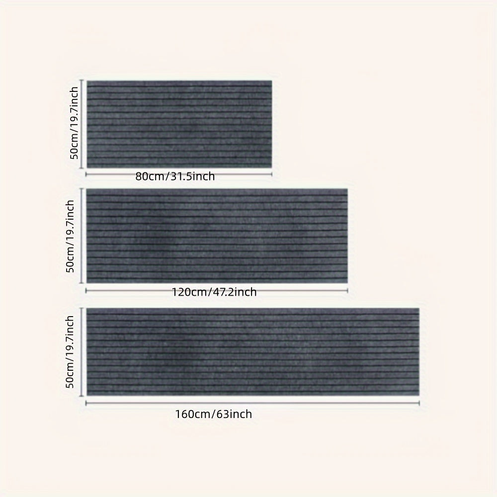 Alfombra de cocina rectangular 1.8m x 0.9m antideslizante, impermeable y resistente al aceite