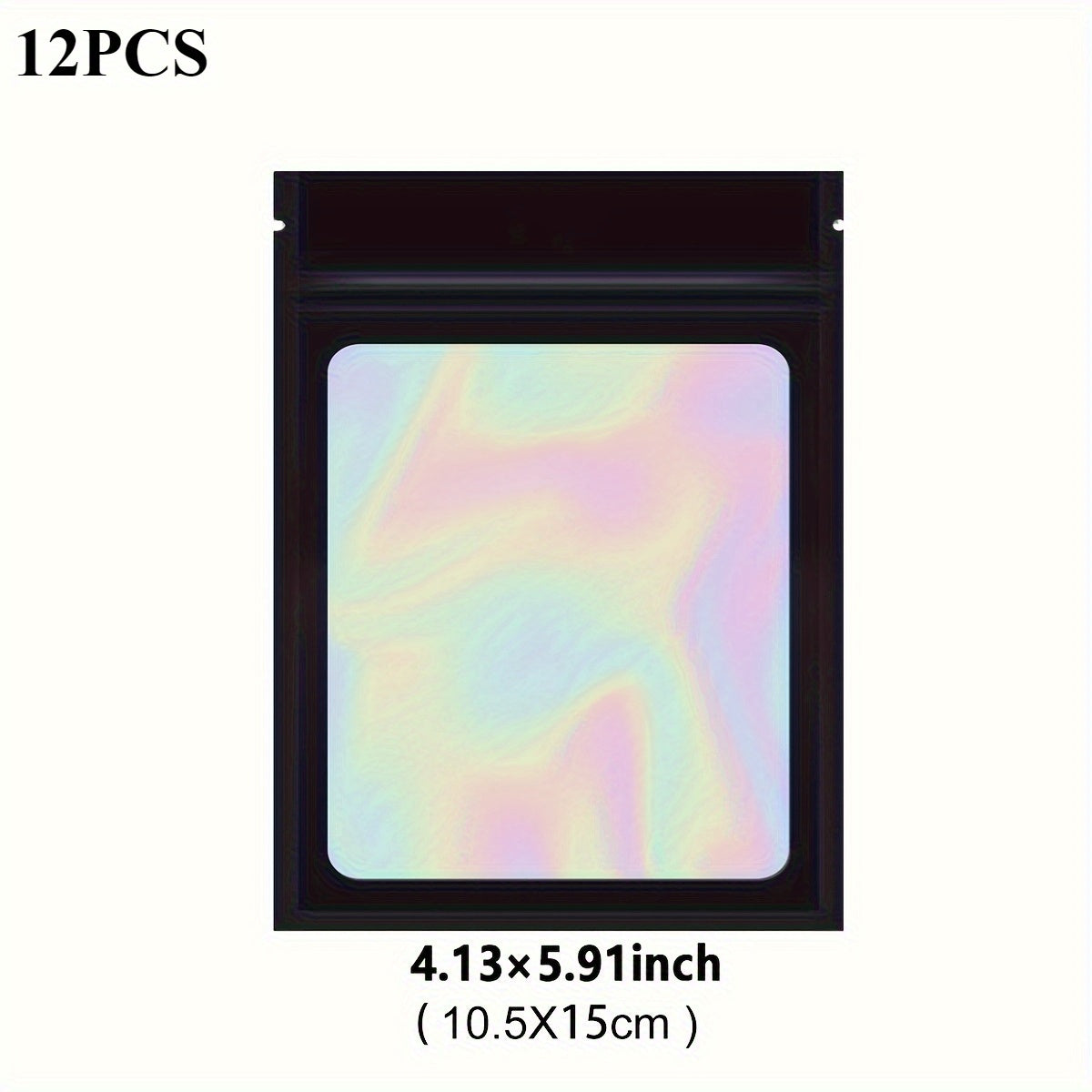 12 голографических сумок для хранения, самозапечатывающиеся, многоразовые, для еды, закусок, конфет, украшений