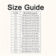 Floor Mat for Bedroom Living Room Coffee Table Polyester Non-Slip 1 Piece