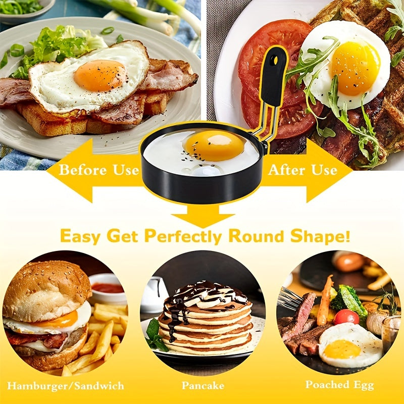 Stainless Steel Egg Ring Set 10.16cm Non-Stick Frying and Omelet Molds