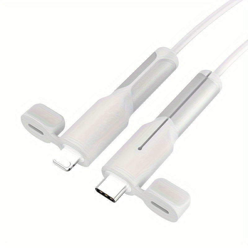 Silicone Cable Protector for Data Cables and Chargers Compatible with iPhone, Huawei, Oppo, Xiaomi, VIVO