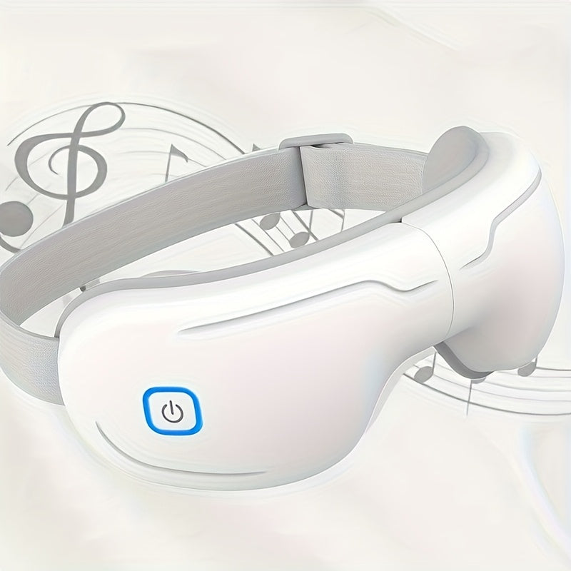 USB zaryadlash bilan qayta zaryadlanuvchi ko'z massajchisi, 1200mAh litiy batareyasi, boshni tinchlantiruvchi ko'z niqobi, zamonaviy dizayn, mukammal bayram sovg'asi.