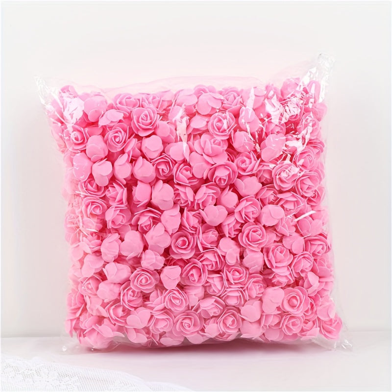 Artificial Red Rose Heads for Valentine's Day Wedding Decor and Gift Accessories 100 Pieces