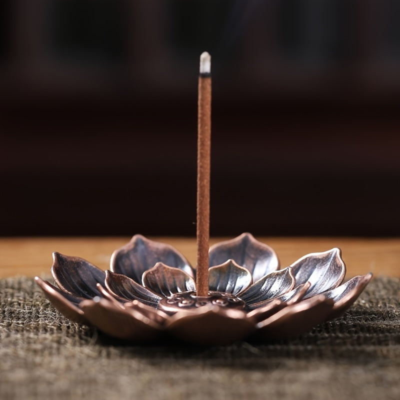 Lotus Flower Incense Holder for Temple Yoga Studio Home Decor