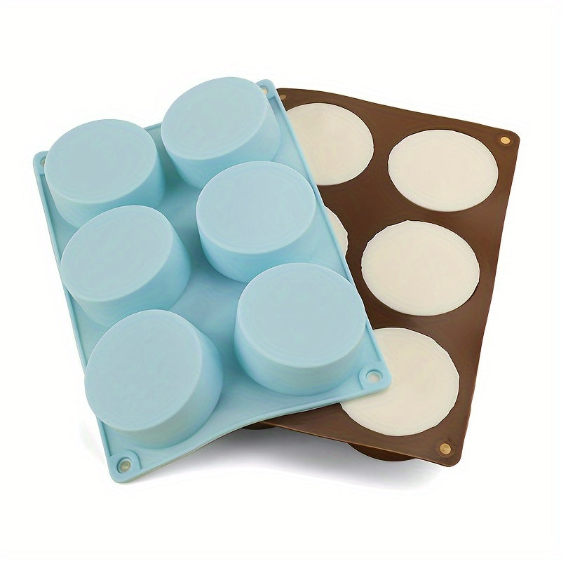 Silicone Mousse Cake Mold 6 8 12 Cavity Round Jelly Pudding Egg Tart Baking Tool