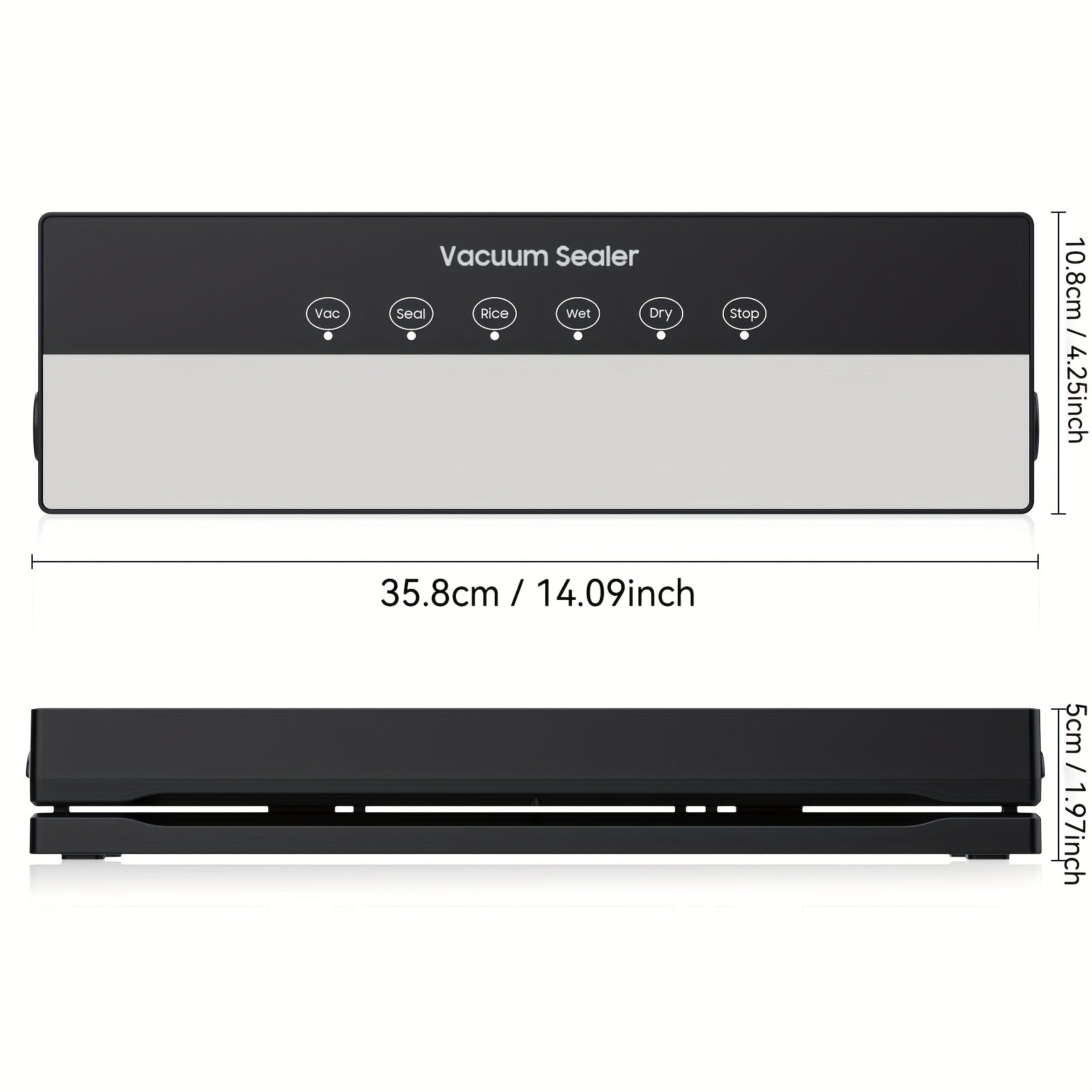 5-in-1 Ovqat vakuum yopish mashinasi oshxona uchun yangi 30 dona sumkalar, oziq-ovqat, go'sht