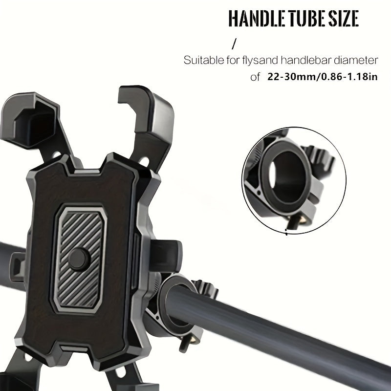 Bike Phone Mount Durable ABS Secure Grip for Electric Scooters Mountain Bikes