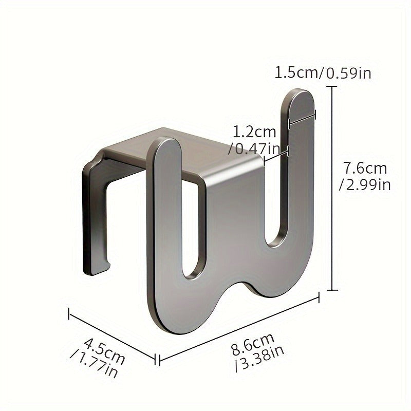 Wall-Mounted Shoe Organizer No-Drill Installation Space-Saving for Bathroom RV Dorm