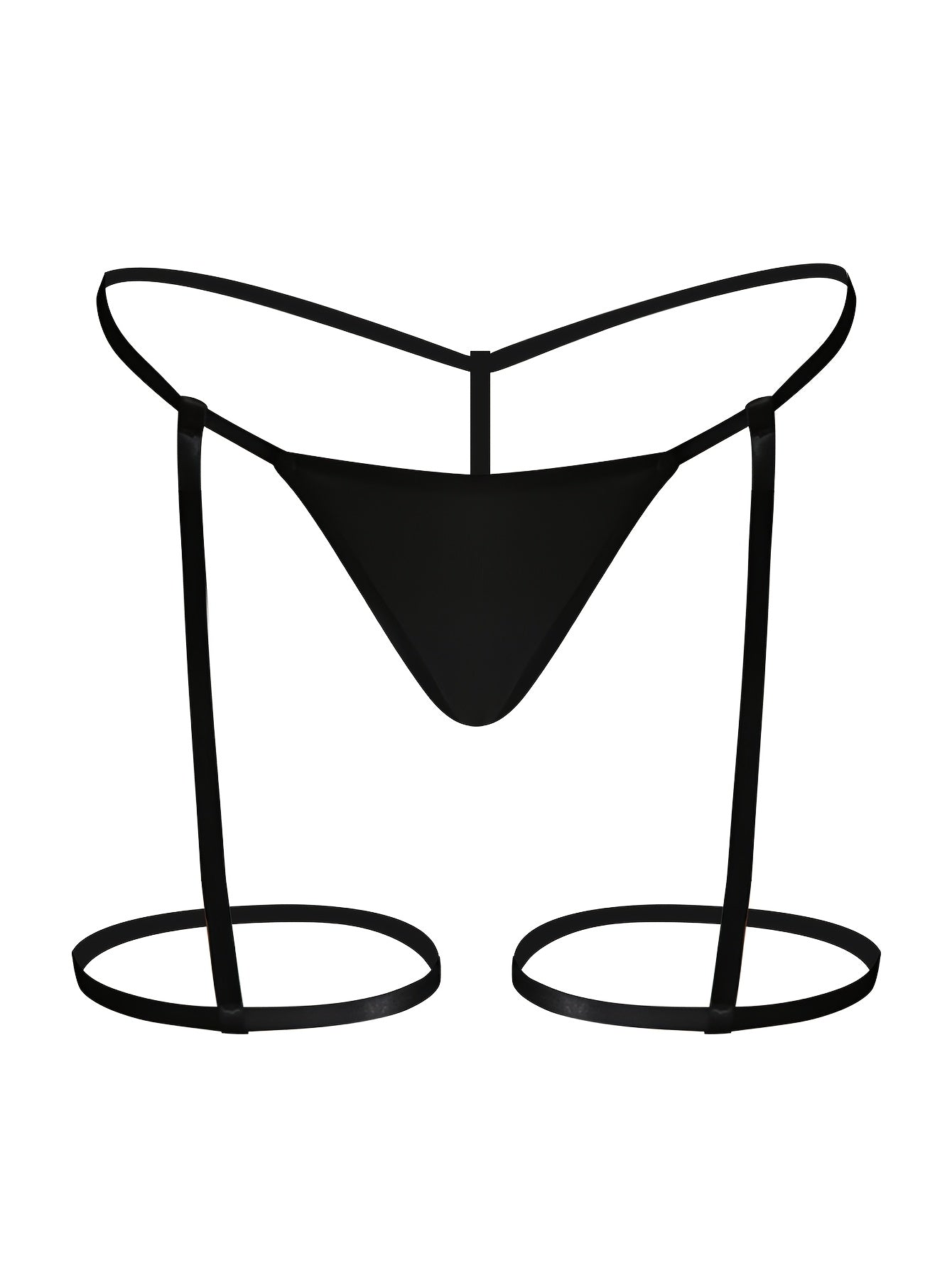 Women’s Black Cotton Thong Lingerie Sexy and Comfortable