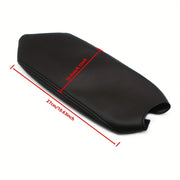 Black Microfiber Leather Armrest Cover for VW Golf 6 Center Console Protector