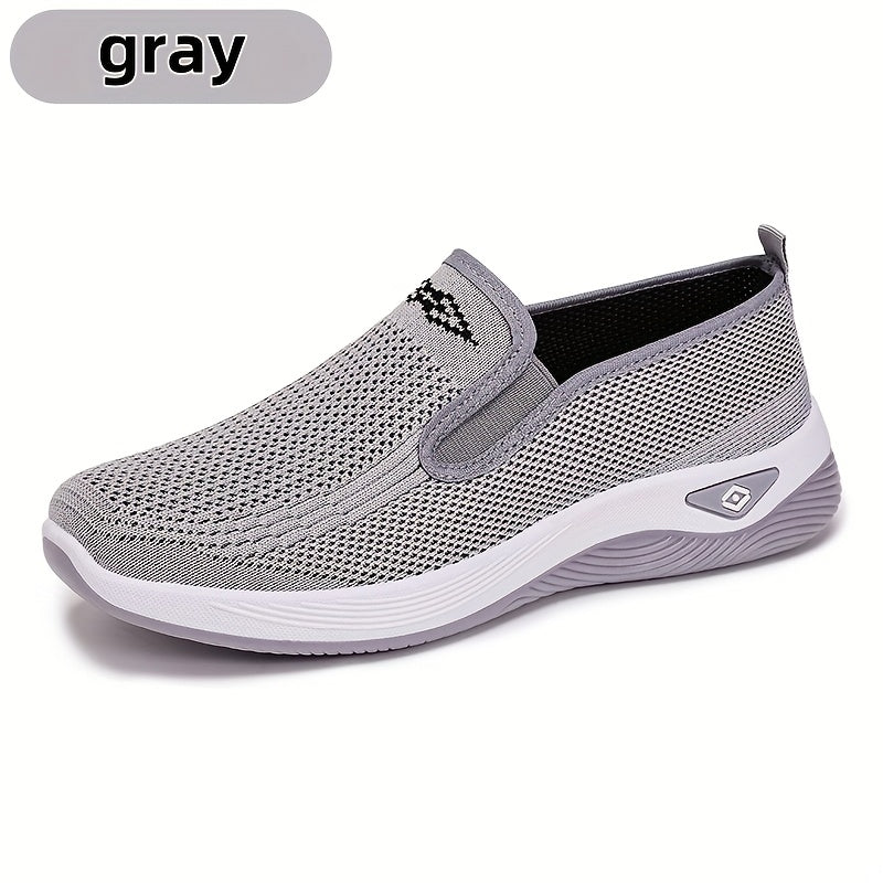 Women's Slip-On Sneakers Low Cut Comfort Walking Shoes Breathable Cushioned