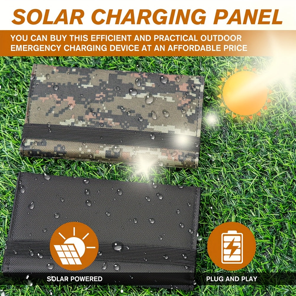 Portable Foldable Solar Charger Panel 35W Monocrystalline Silicon for Camping and Travel