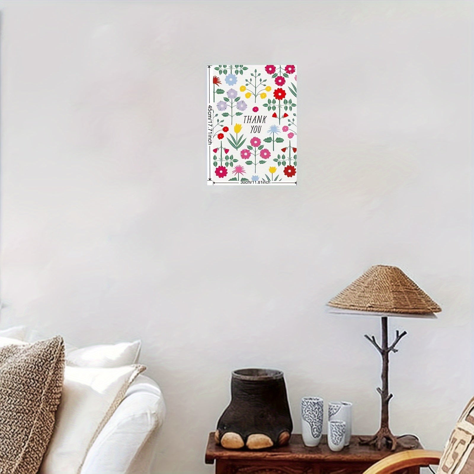 Flower Thank You Card for Birthdays Weddings and Events