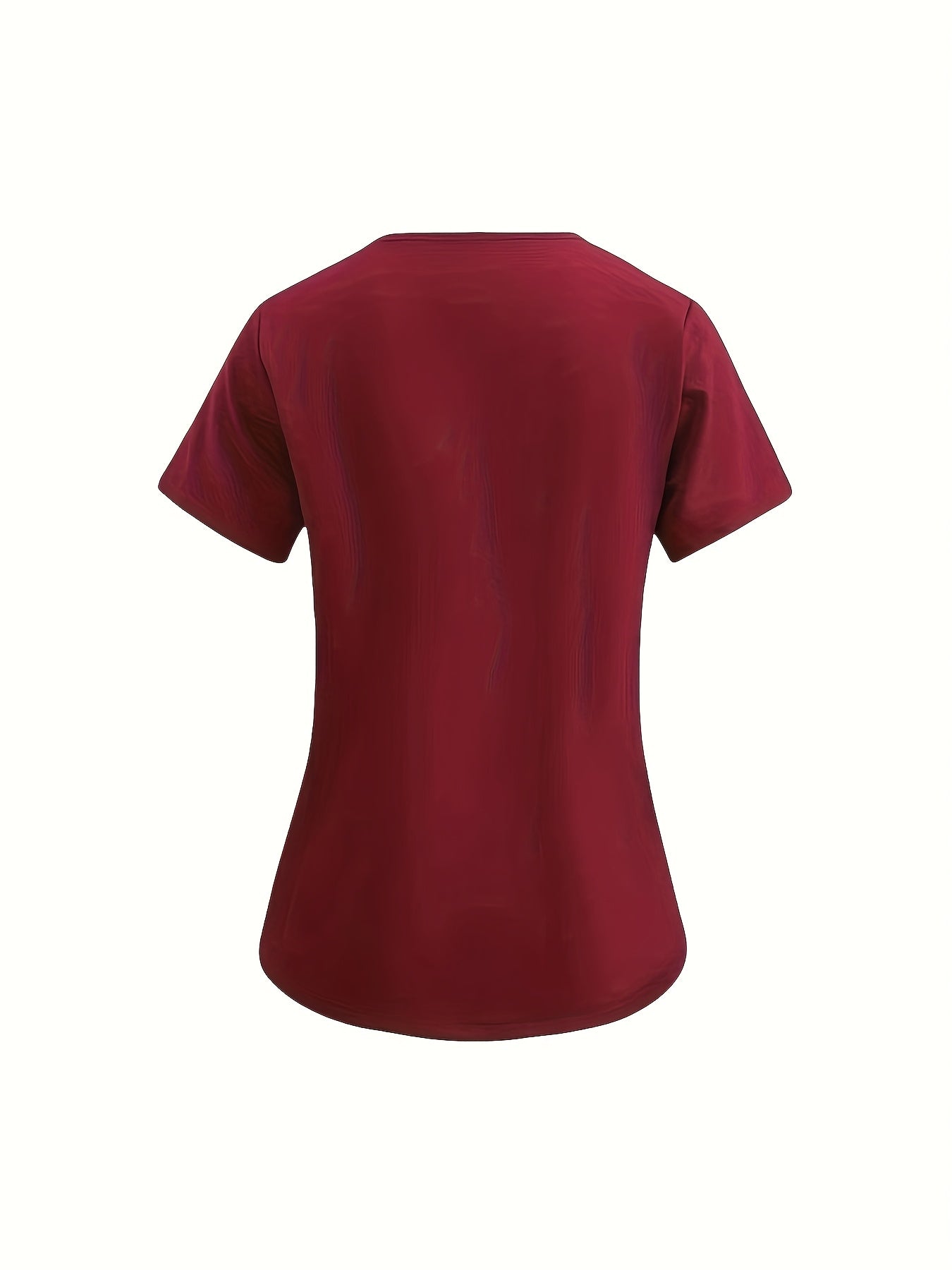 Women's Medical Wash Dress with V-Neck Short Sleeve Polyester for Operating Room