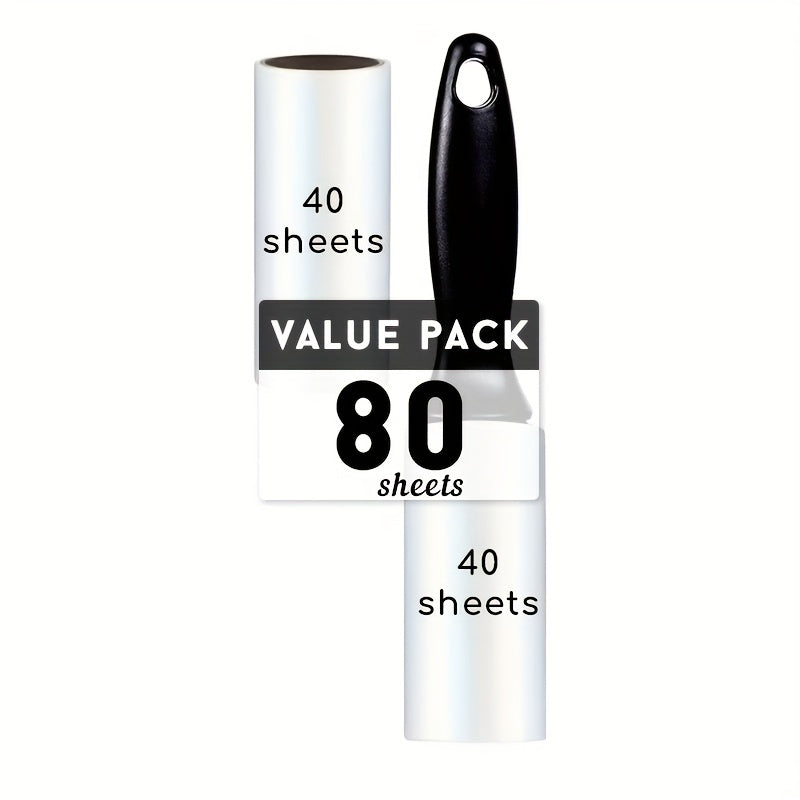 Pet Hair Remover Lint Roller with 320 Sheets Refillable Sticky Sheets for Clothes Furniture Carpet