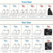 Universal Car Seat Cover Four Seasons Faux Leather Full Coverage