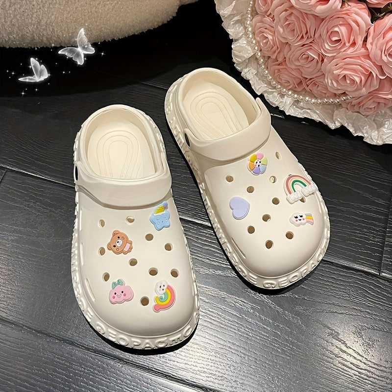 Women's Breathable EVA Clogs for Beach and Garden Lightweight Flat Shoes