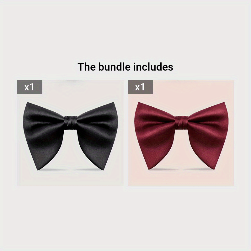 Men's Solid Color Bow Ties for Formal Events and Gifts