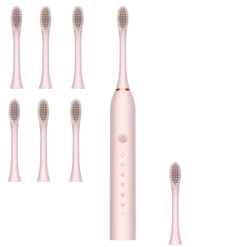 Kattalar uchun Elektr tish cho'tkasi to'plami, 8 ta almashtirish boshli, 6 ta rejim, IPX7