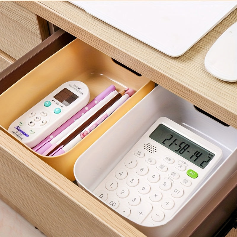 Organizador de almacenamiento de plástico para cosméticos, cocina, aperitivos, duradero y compacto