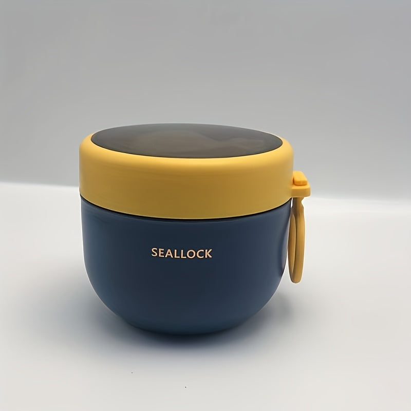 Fiambrera aislante de 600 ml de capacidad para trabajo o escuela, mantiene las comidas calientes