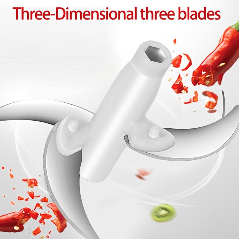 Manual Food Chopper 50oz with Stainless Steel Blades Garlic Press Dicer