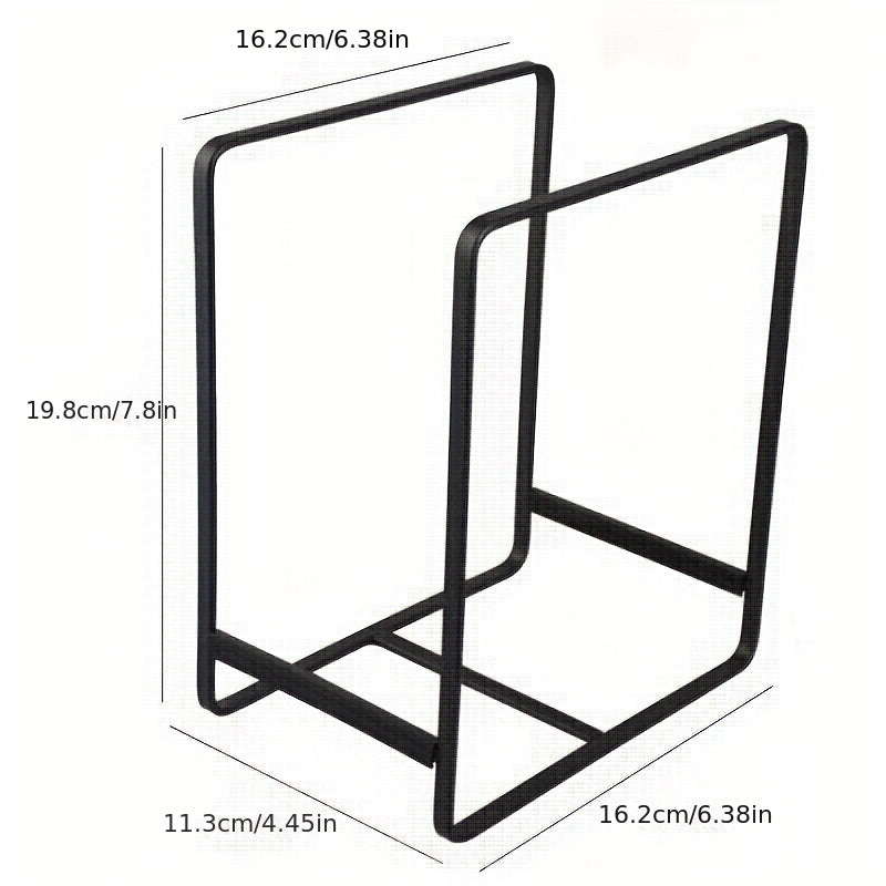 Large Plate Storage Rack for Kitchen Drawer and Cabinet, Rustproof Metal