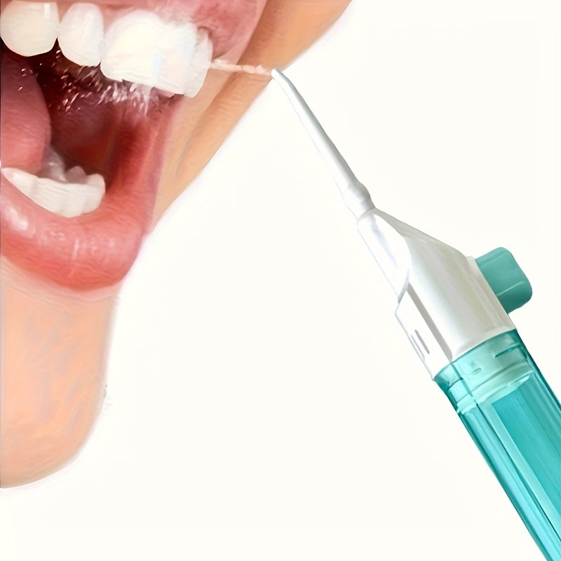 Portable Manual Oral Irrigator Water Floss Teeth Cleaner Travel Dental Tool
