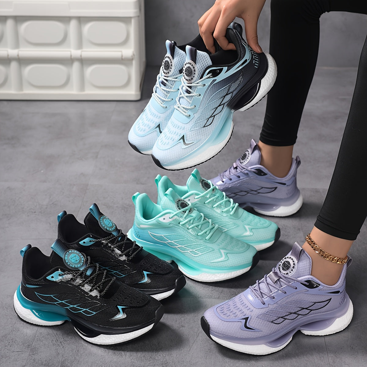 Women's Casual Sports Shoes Lightweight Running Shoes Breathable Sizes 36-45