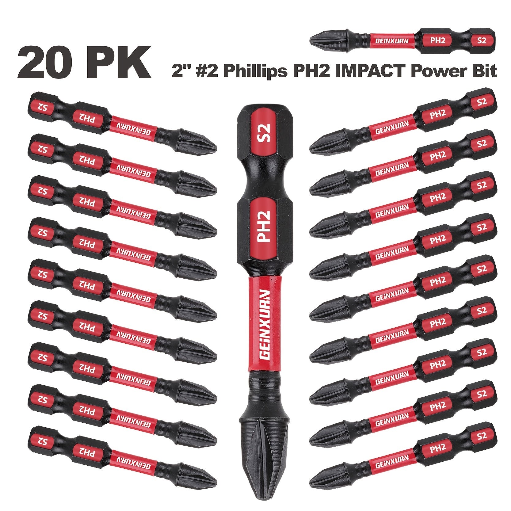 Impact Phillips Screwdriver Bits 50mm 5/10/20pcs for Wood Metal Plastic