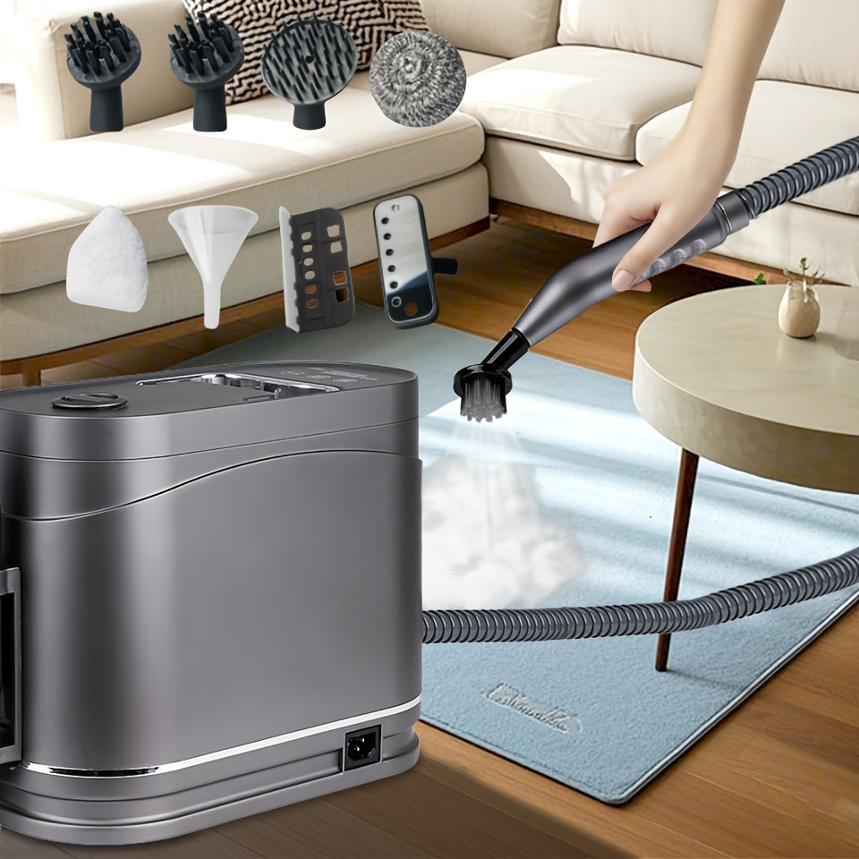 Паровая очиститель высокой температуры для домашнего использования с регулируемым насадкой, емкостью 1200 мл