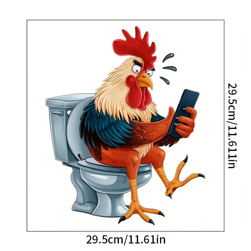 Rooster Wall Stickers for Home Decoration Water Tank Toilet Seat Water Tank Decor