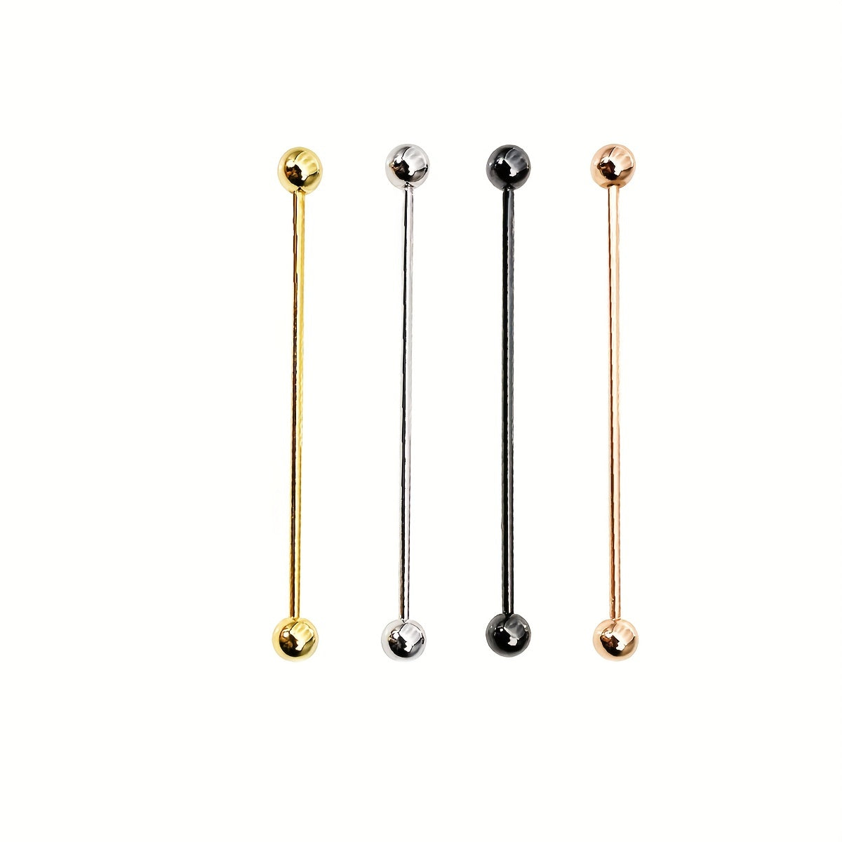 Men's Business Tie Pin Set with Shirt Collar Buttons and Buckle Clips