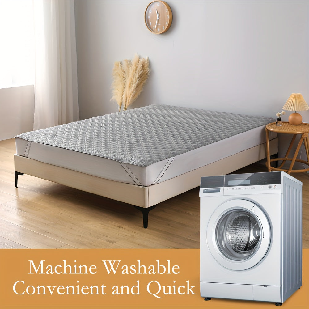 Waterproof Mattress Protector Hypoallergenic Breathable Dustproof Ultra-Soft Bed Cover for Bedroom Dorm Hotel