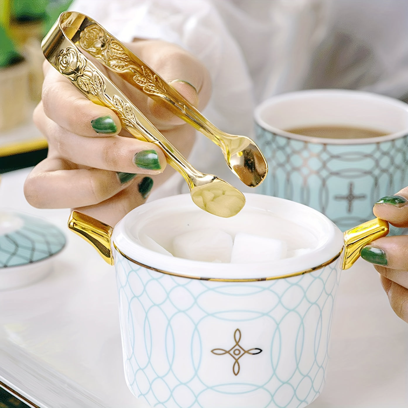 Мини-кусачки из нержавеющей стали для сахарных кубиков и льда, набор из 2 штук, для чайных вечеринок и десертов