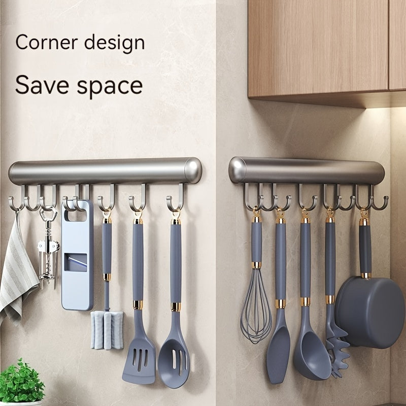 Kitchen Wall Hook Space Aluminum for Spatulas Keys Spoons 1 Piece