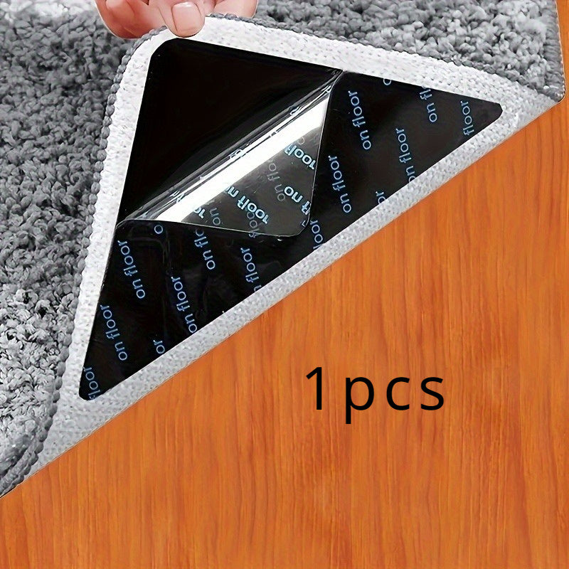 Non-Slip Reusable Rug Gripper Pads with Dual-Sided Adhesive for Hardwood and Tile Floors