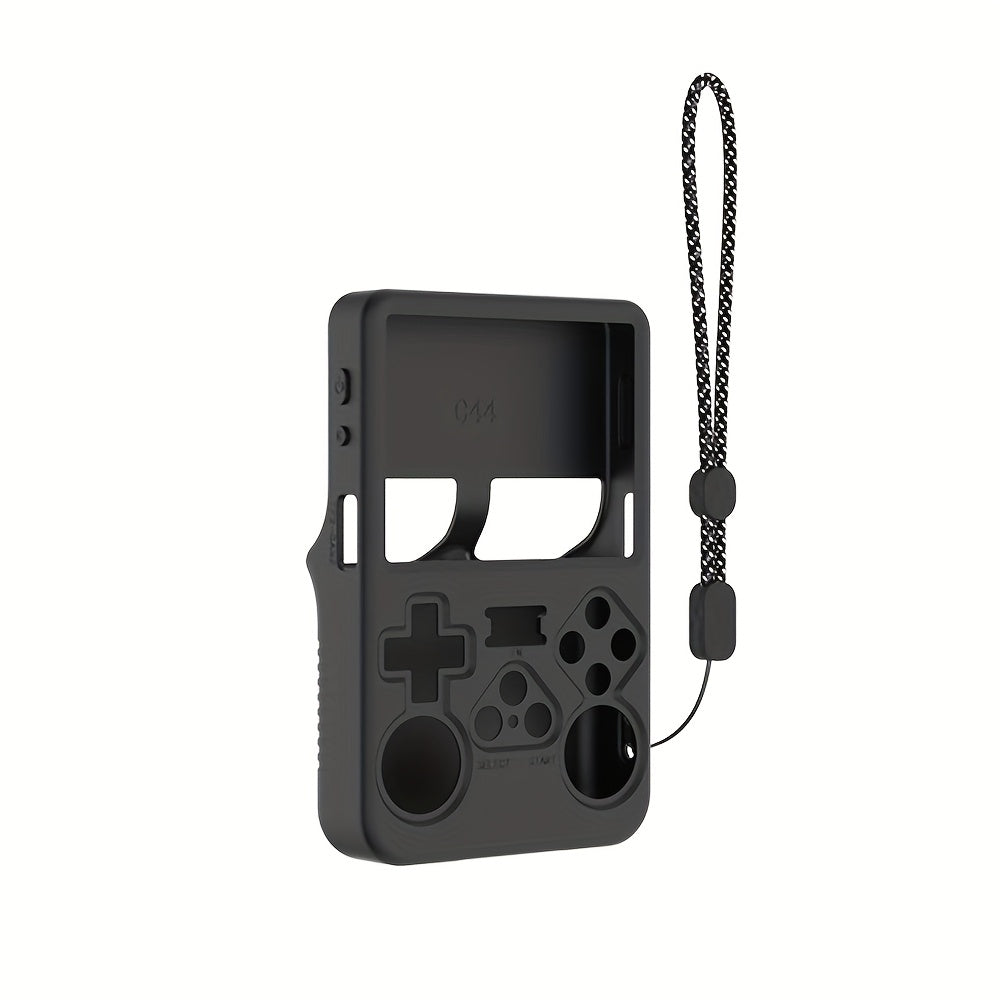 Game Console Silicone Case Black Shockproof Anti-Drop for R36S Handheld