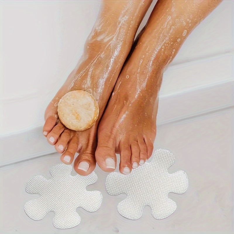 6 ta gullarga o'xshash anti-slip xavfsizlik stikerlari to'plami, turli ranglarda, hammom, dush, zinapoyalar, narvonlar, qayiq va boshqa hammom aksessuarlar uchun ideal.