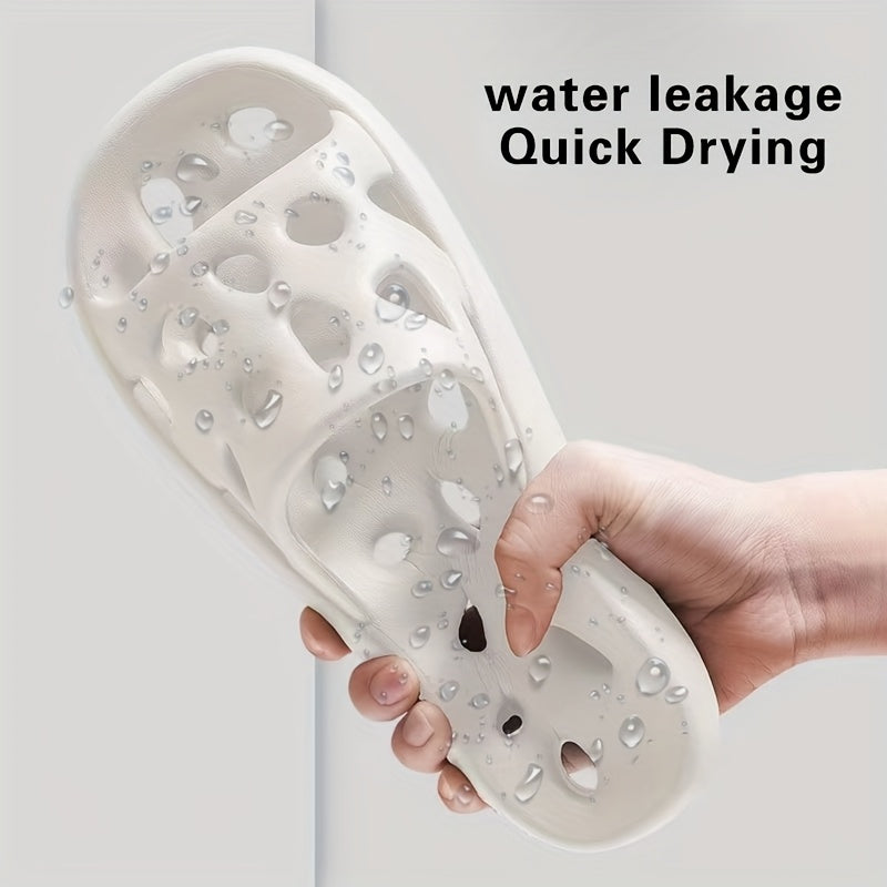 Unisex Breathable Hollow Out Slippers Quick-Dry Non-Slip Comfort