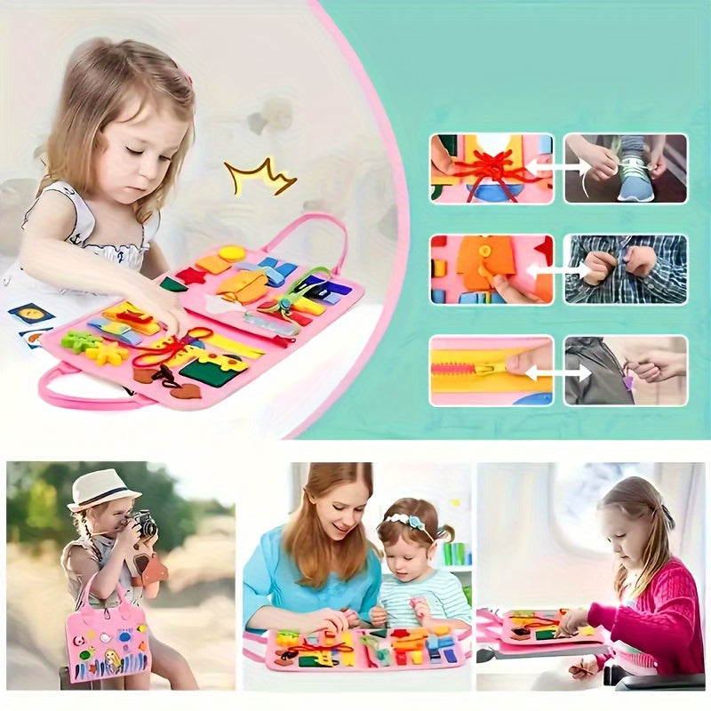 Children's Educational Busy Board Toy for Early Learning and Brain Development
