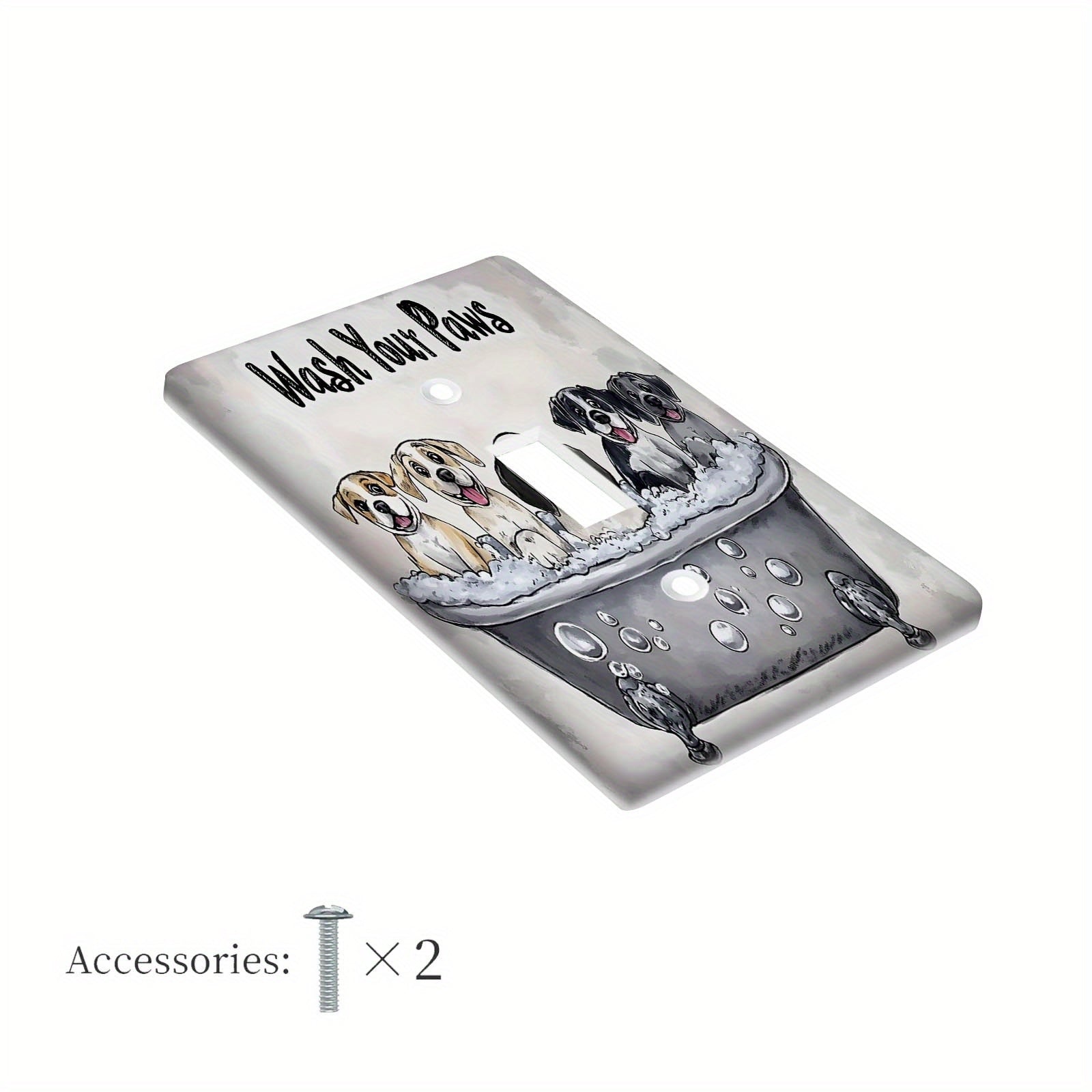 Qiziqarli it naqshidagi devor maskasi, oson vint bilan o'rnatish, simlar kerak emas. Yotoqxona, hammom yoki yashash xonasi bezatish uchun ideal.