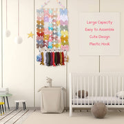 Girls Hair Bow Clips Holder Wall Organizer Jewelry Storage for Kids Room