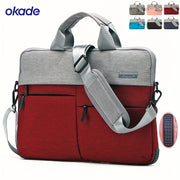 Suv o'tkazmaydigan, shokga chidamli noutbuk sumkasi, rezina burchak yostiqlari bilan, minimalistik uslub, biznes, maktab, sayohat uchun, kulrang, burgundy, qizil, ko'k, qora